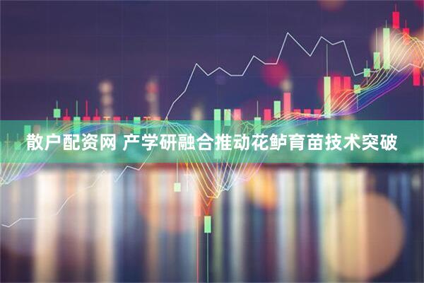 散户配资网 产学研融合推动花鲈育苗技术突破